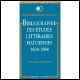 Bibliographie des �tudes litt�raires haitiennes 1804-1984 - Haitian Book Centre - Haitian Books in Creole, English and French, francophone litterature